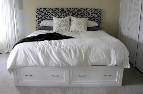 Ana White  Build a Queen Sized Storage Bed  Free and Easy DIY 