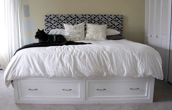 King Bed Frame with Storage