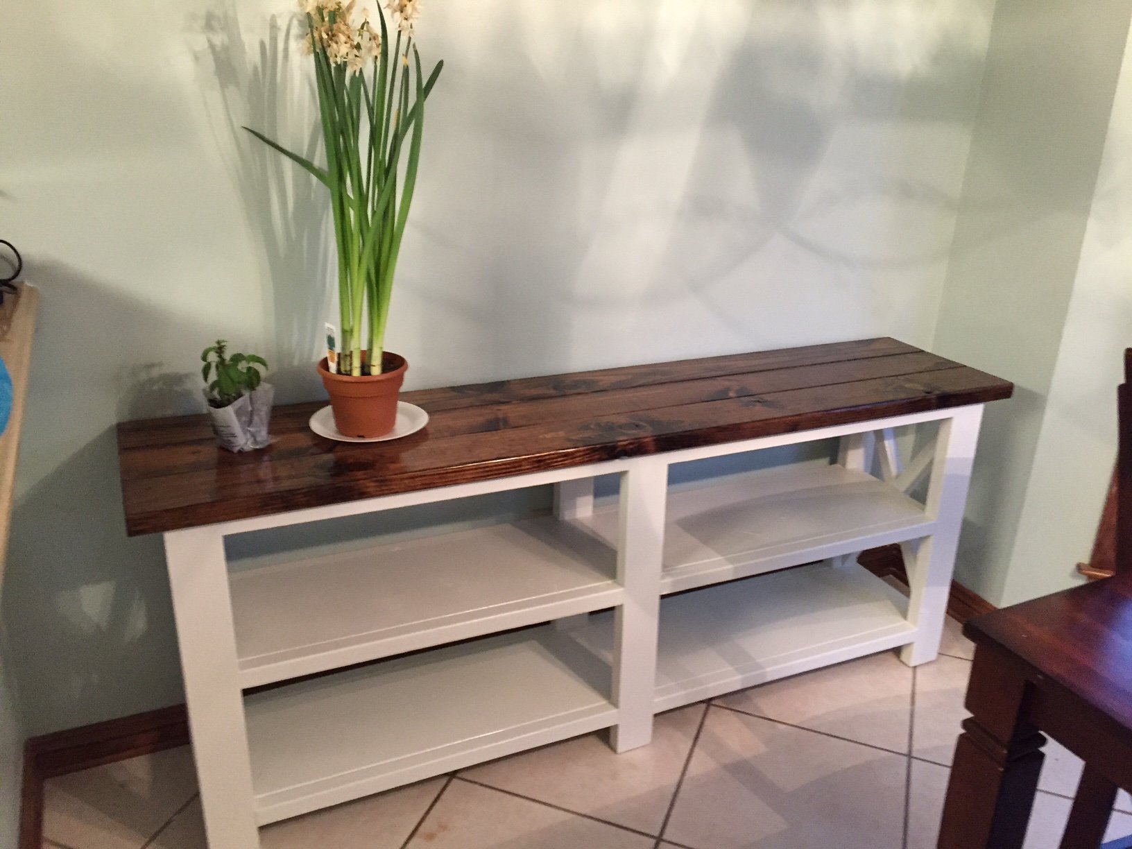 kitchen side hall table