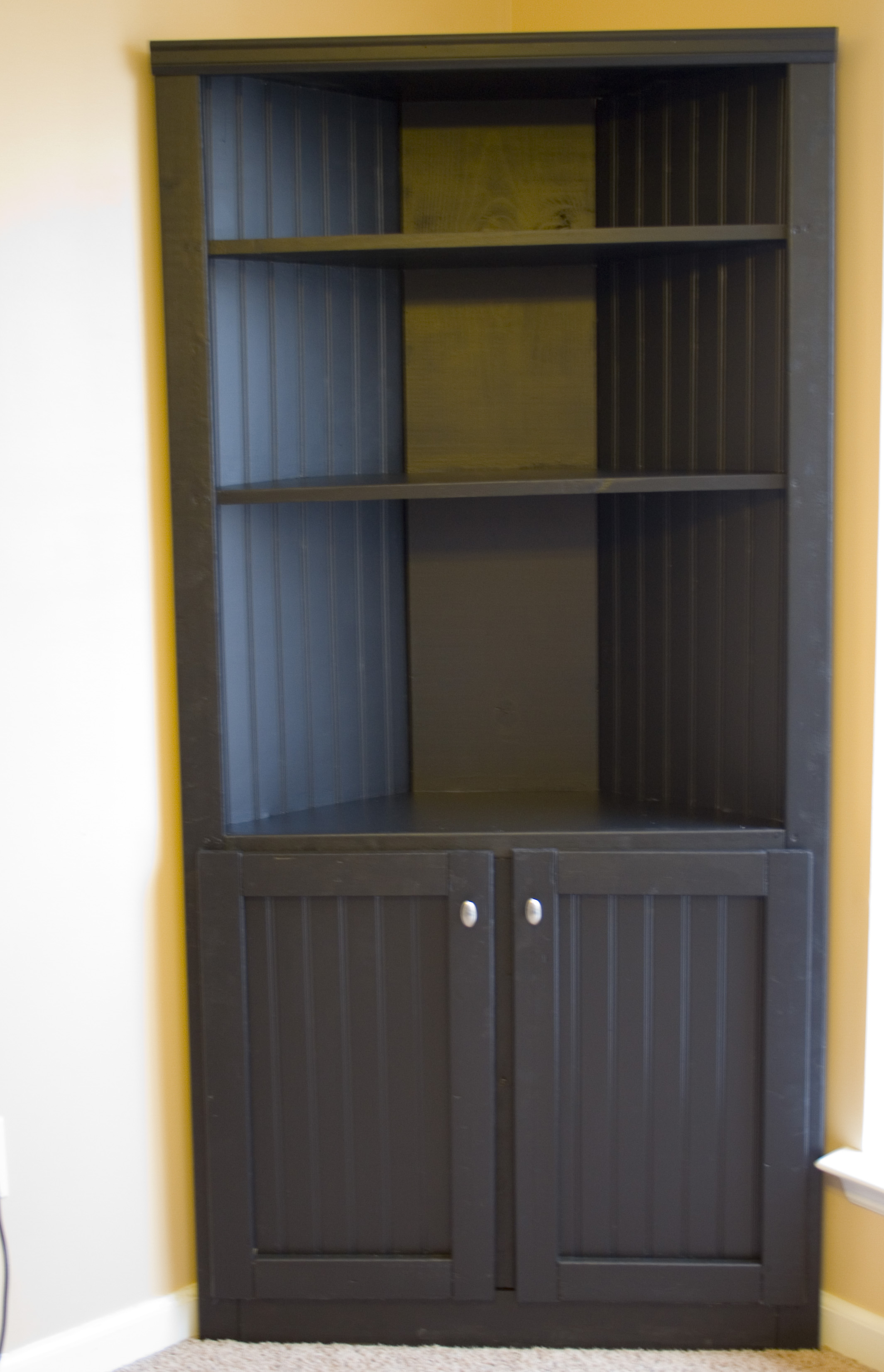 Ana White | Corner Cabinet Storage Shelf - DIY Projects