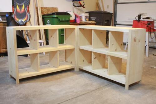 Cube bookcases | Do It Yourself Home Projects from Ana White