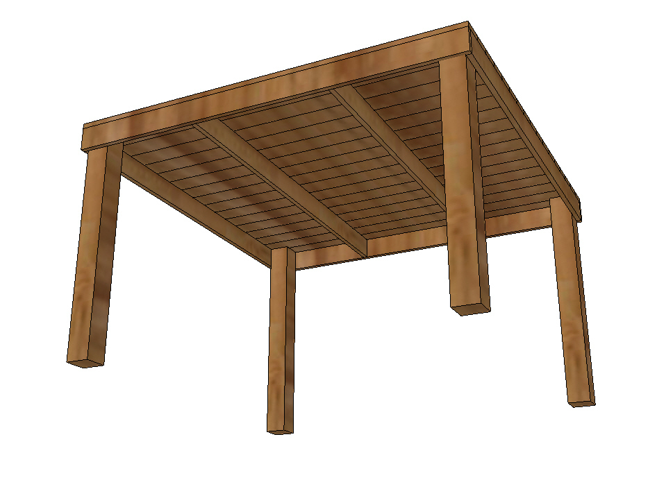 Bar Height Table Building Plans