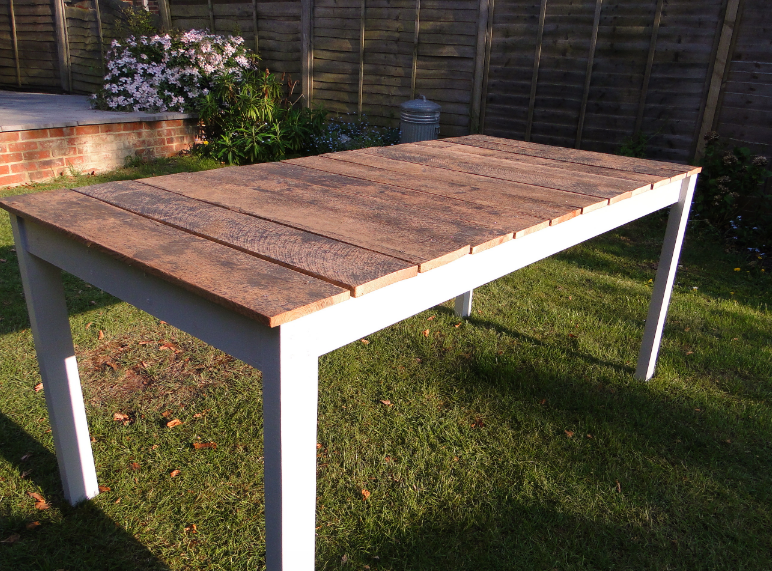 Reclaimed Wood Outdoor Dining Table