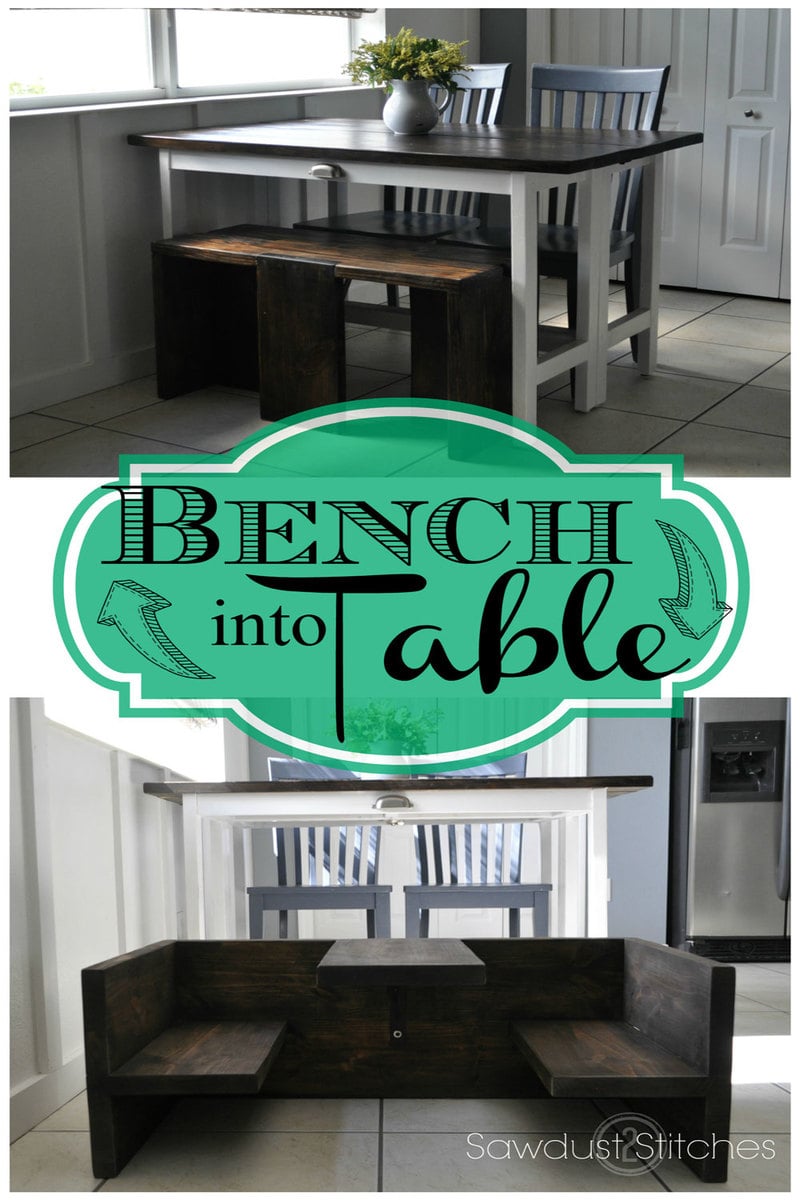Convertible toddler table bench- DIY plans