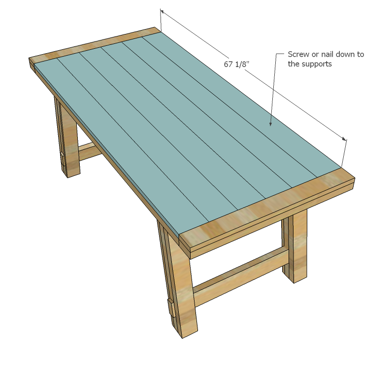 DIY Rustic Wood Table