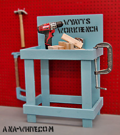 Kids Toy Workbench and Tools