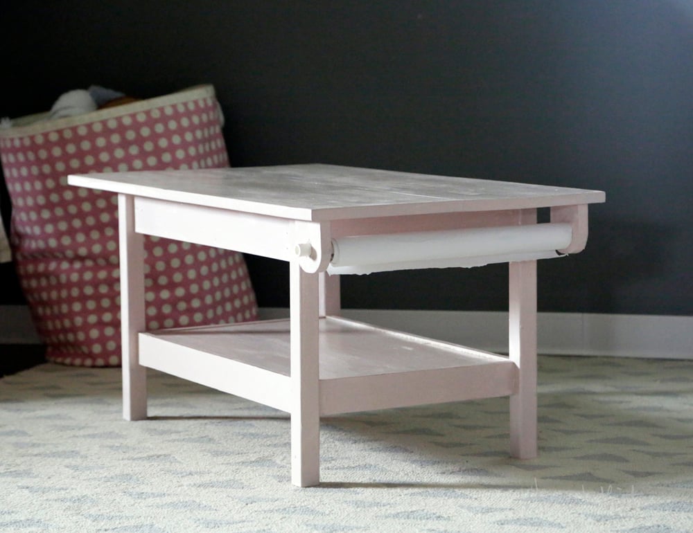 activity table with paper roll