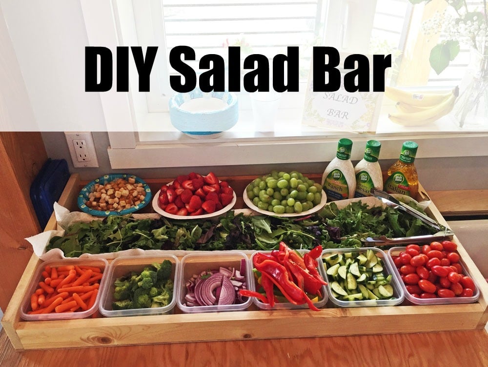 Ana White Tabletop Salad Bar Crate DIY Projects