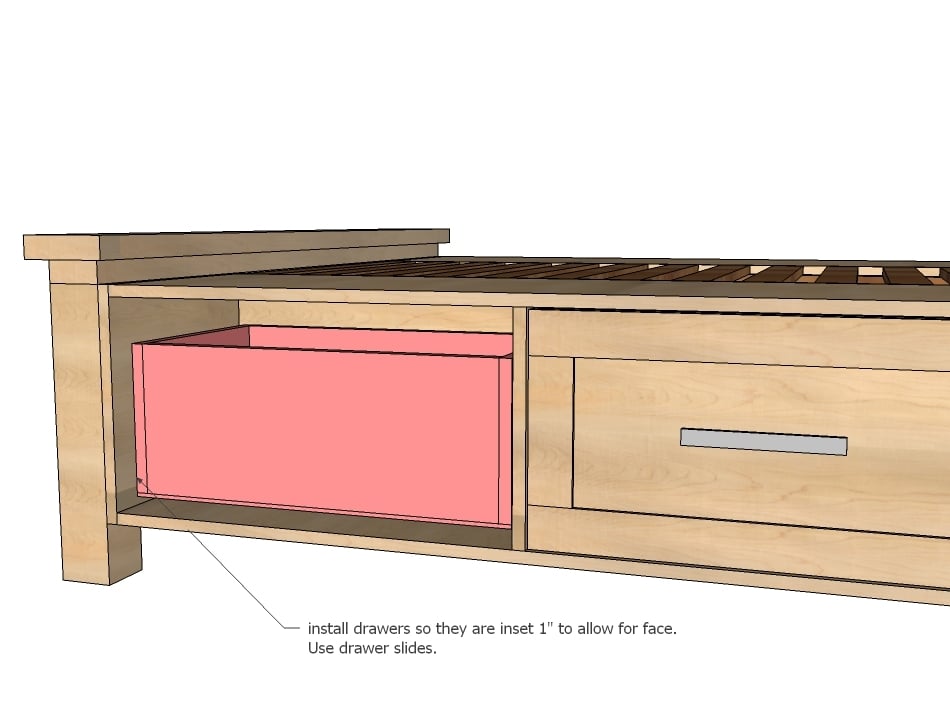 Storage Beds with Drawers Underneath