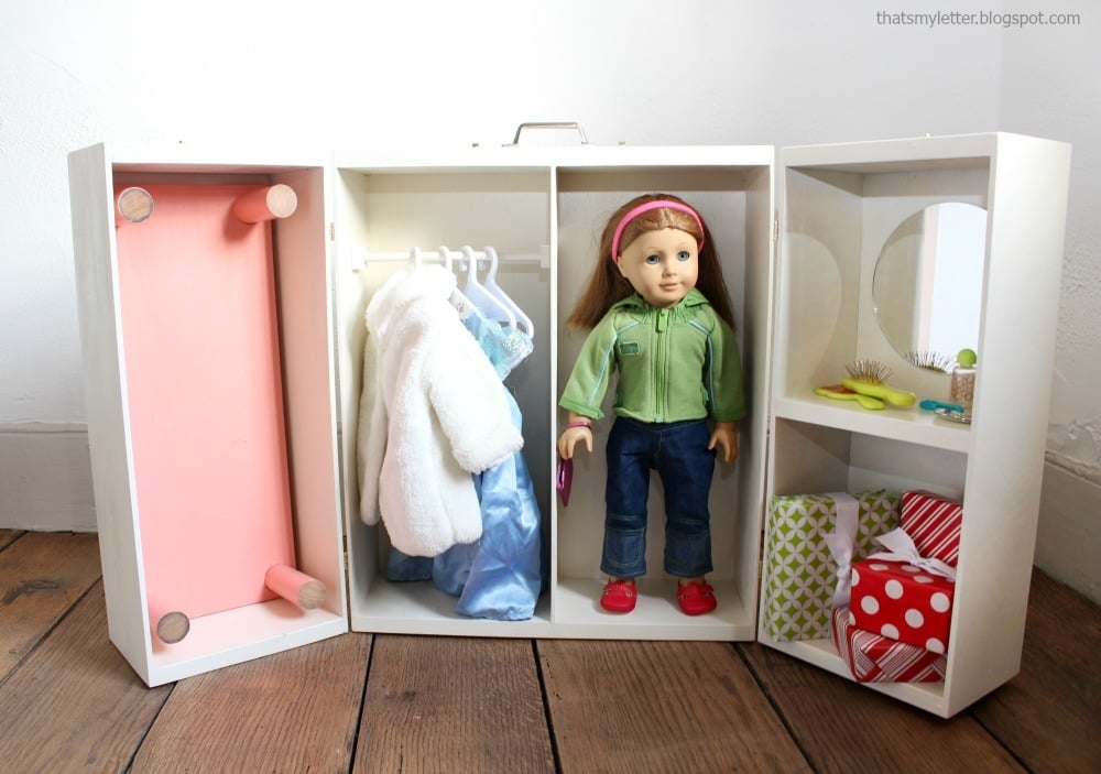 doll clothes storage cabinet