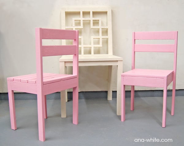 DIY $4 Children's Stackable Chairs