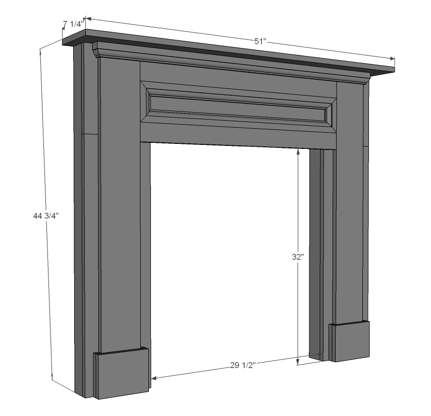 Woodworking Diy faux fireplace mantel and surround Plans PDF Download 