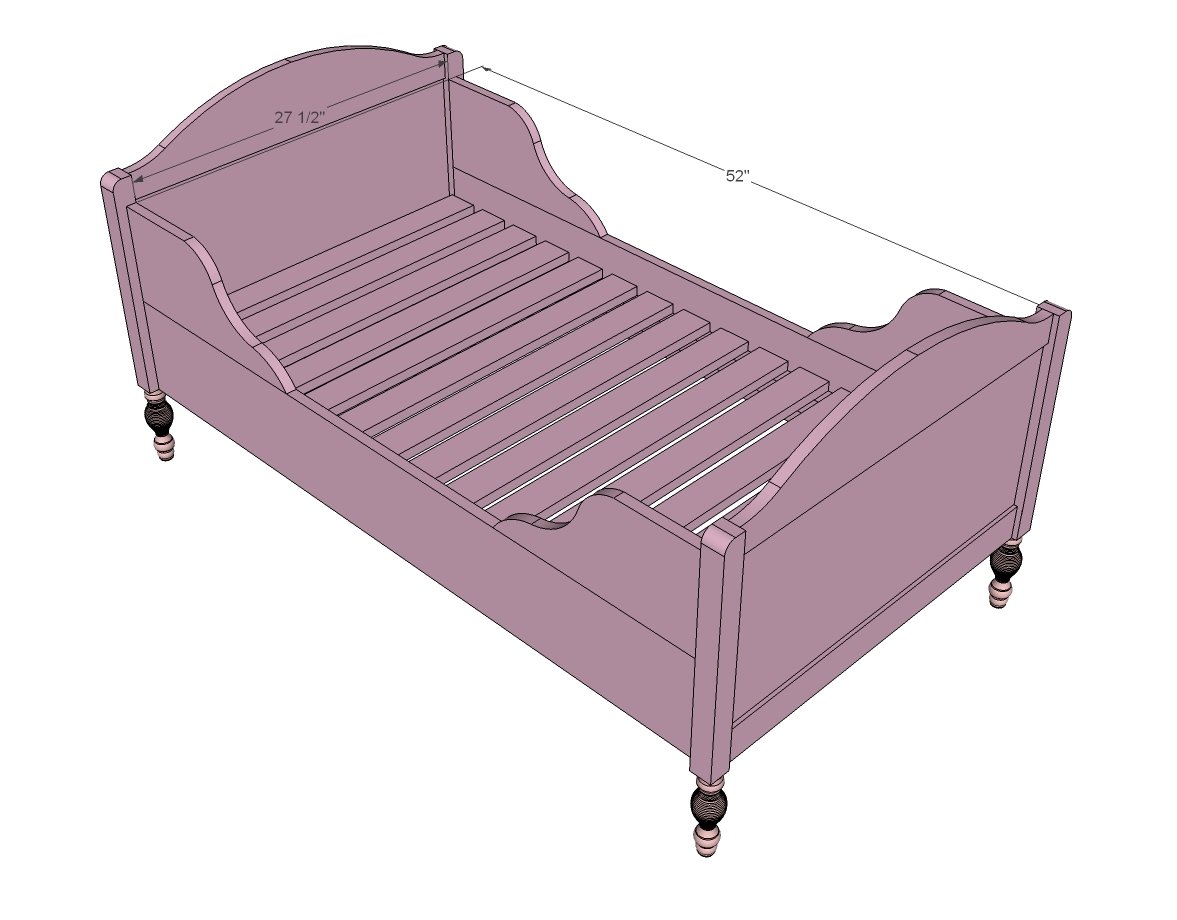 toddler bed dimensions