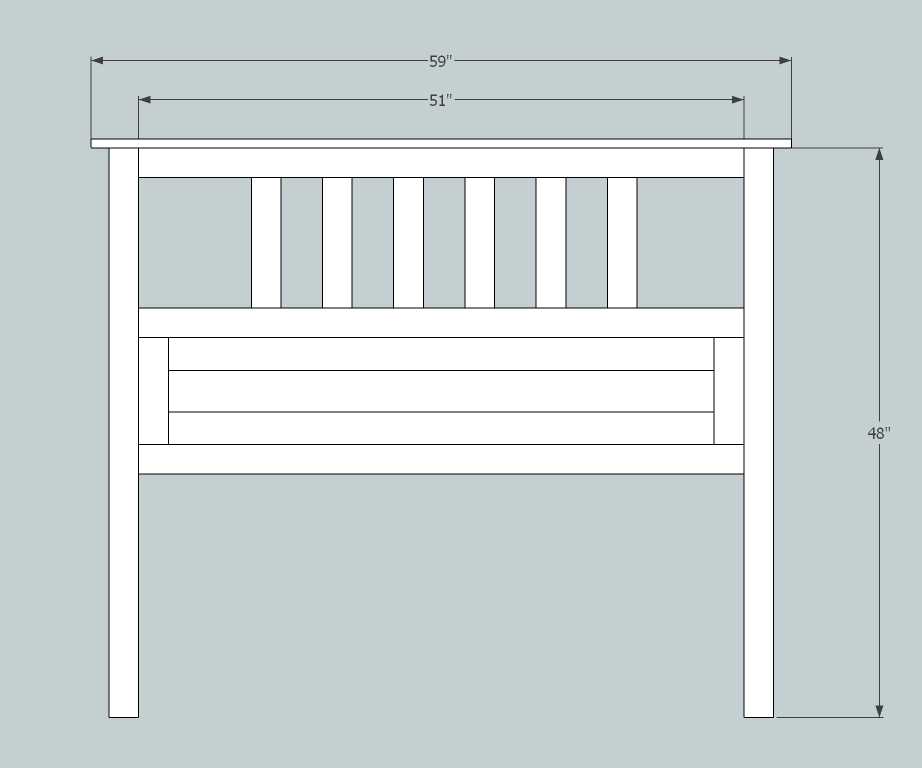 Full Size Bed Headboard Dimensions