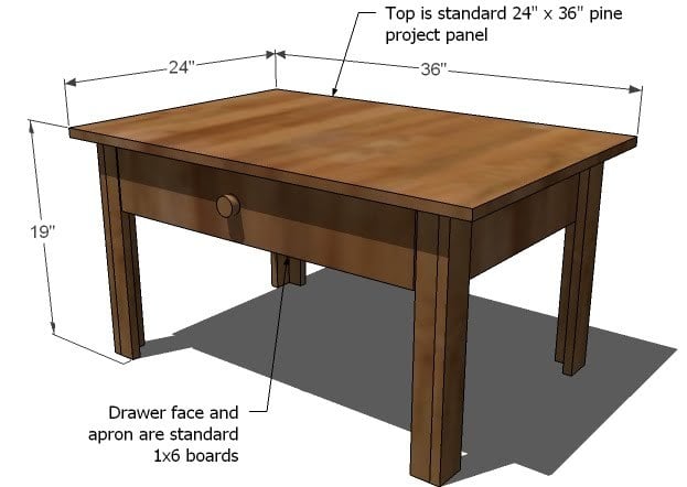  Lucille Coffee Table  Free and Easy DIY Project and Furniture Plans