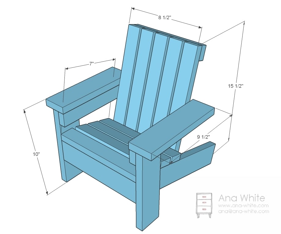  Doll Adirondack Chair  Free and Easy DIY Project and Furniture Plans