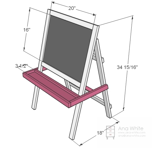  easel. If you are looking for a larger easel, go here for those plans