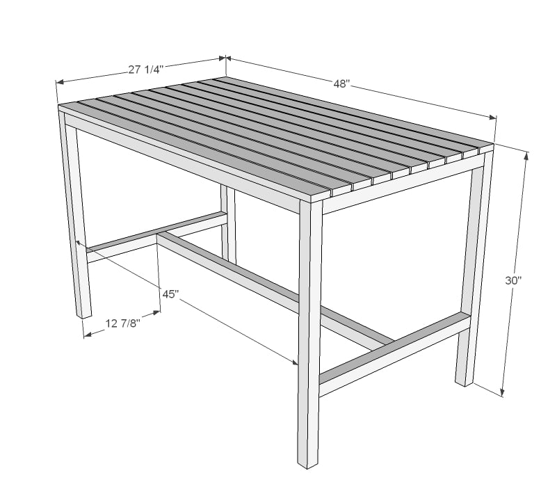 Outdoor Dining Table Dimensions