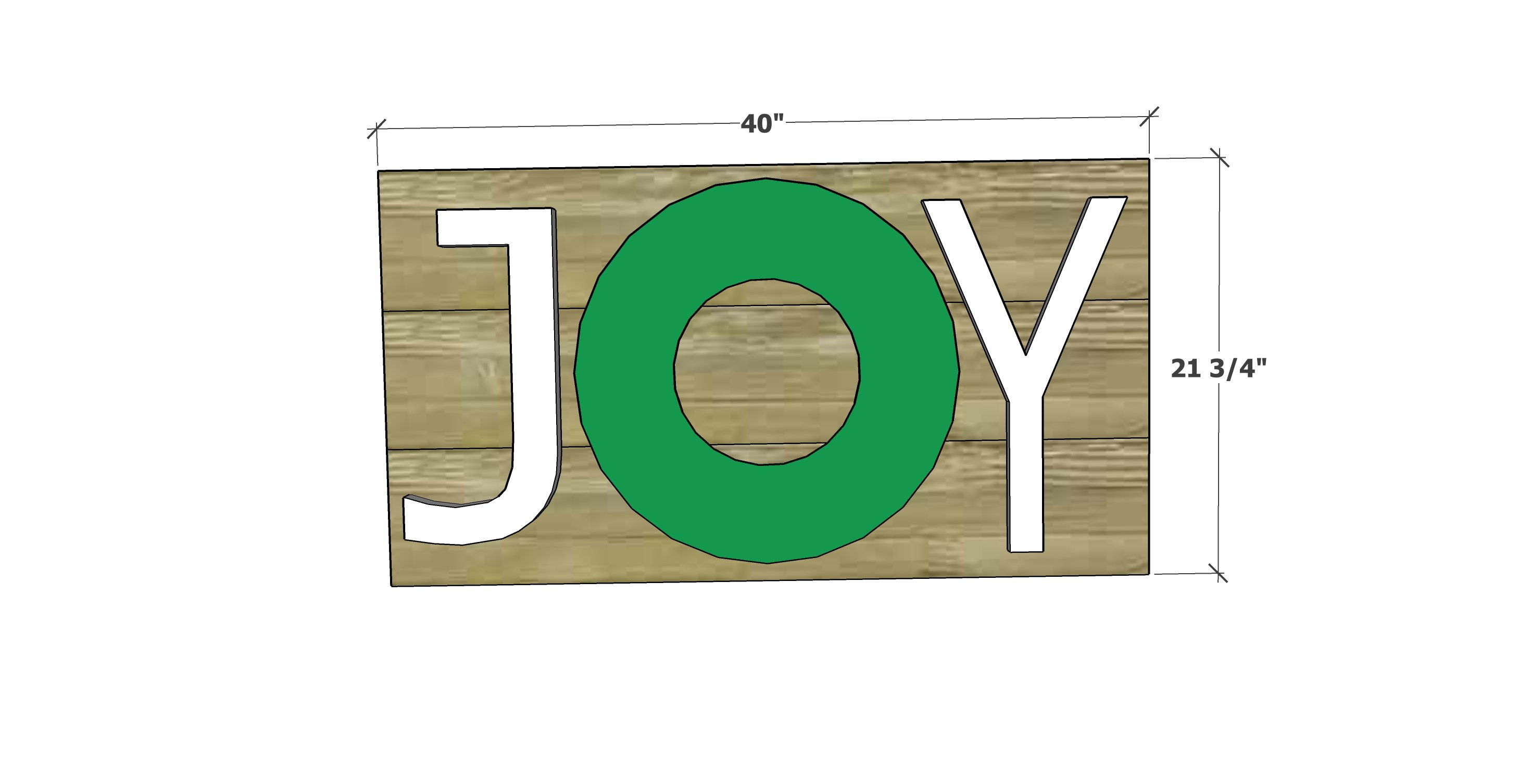 holiday joy sign tutorial