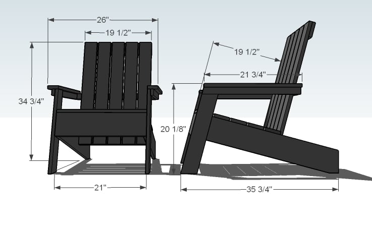  Adirondack Chair | Free and Easy DIY Project and Furniture Plans