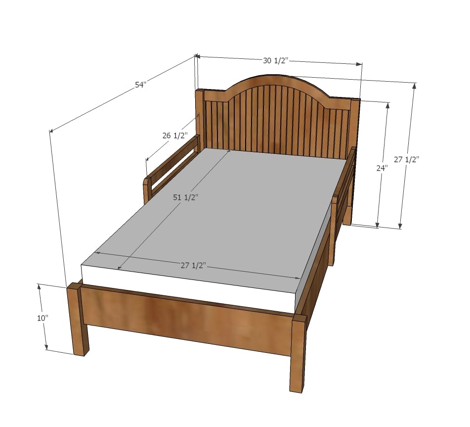 Toddler Bed Mattress Dimensions