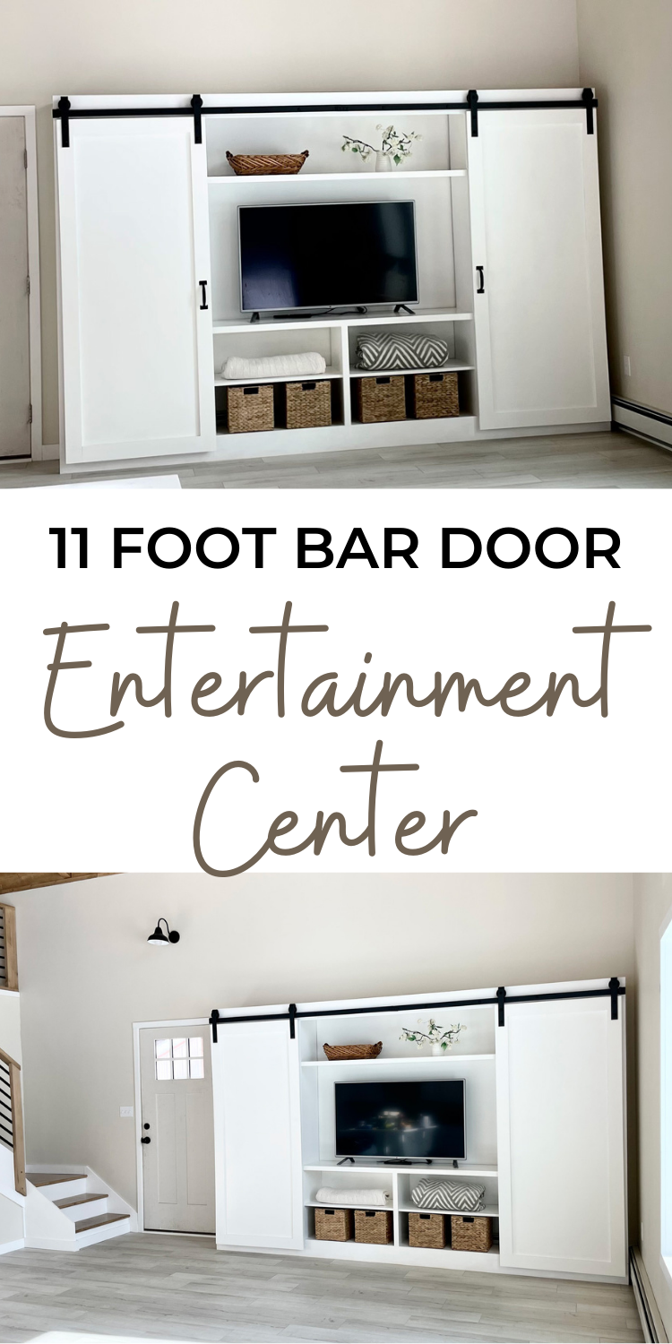 11 Foot Barn Door Entertainment Center
