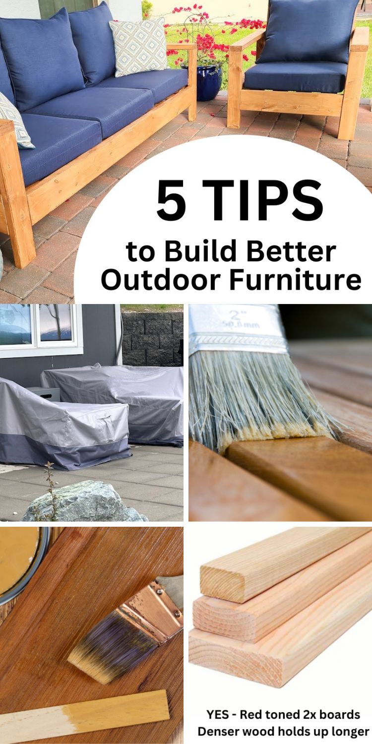 5 Tips for Building Better Outdoor Furniture