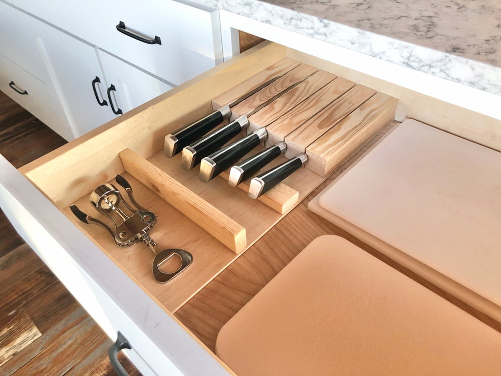 diy knife storage diy knife block in drawer knife organizer