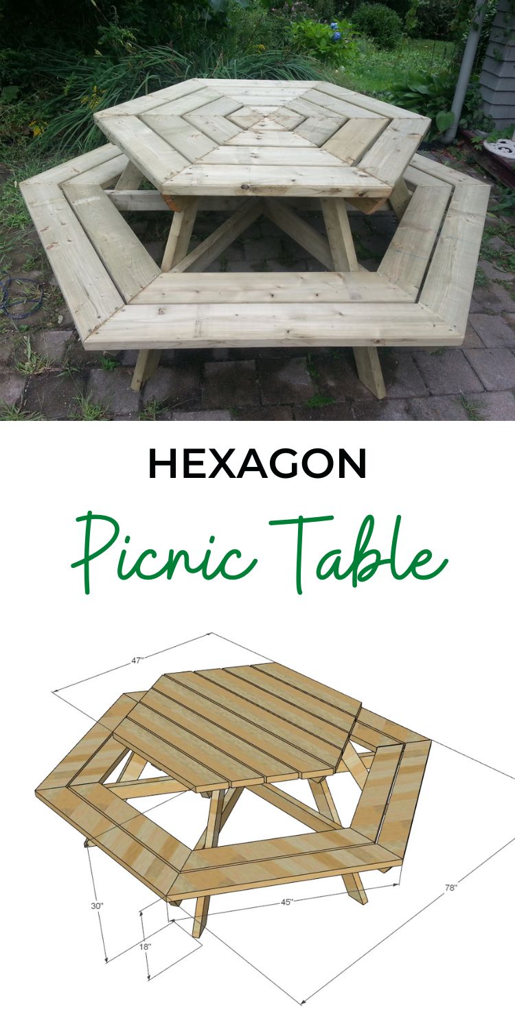 Hexagon Picnic Table