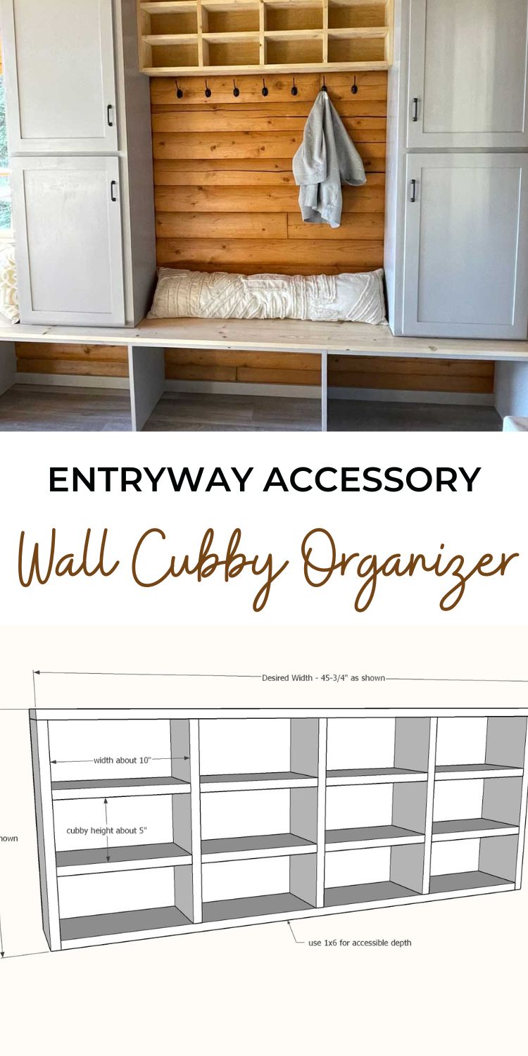Entryway Accessory Wall Cubby Organizer