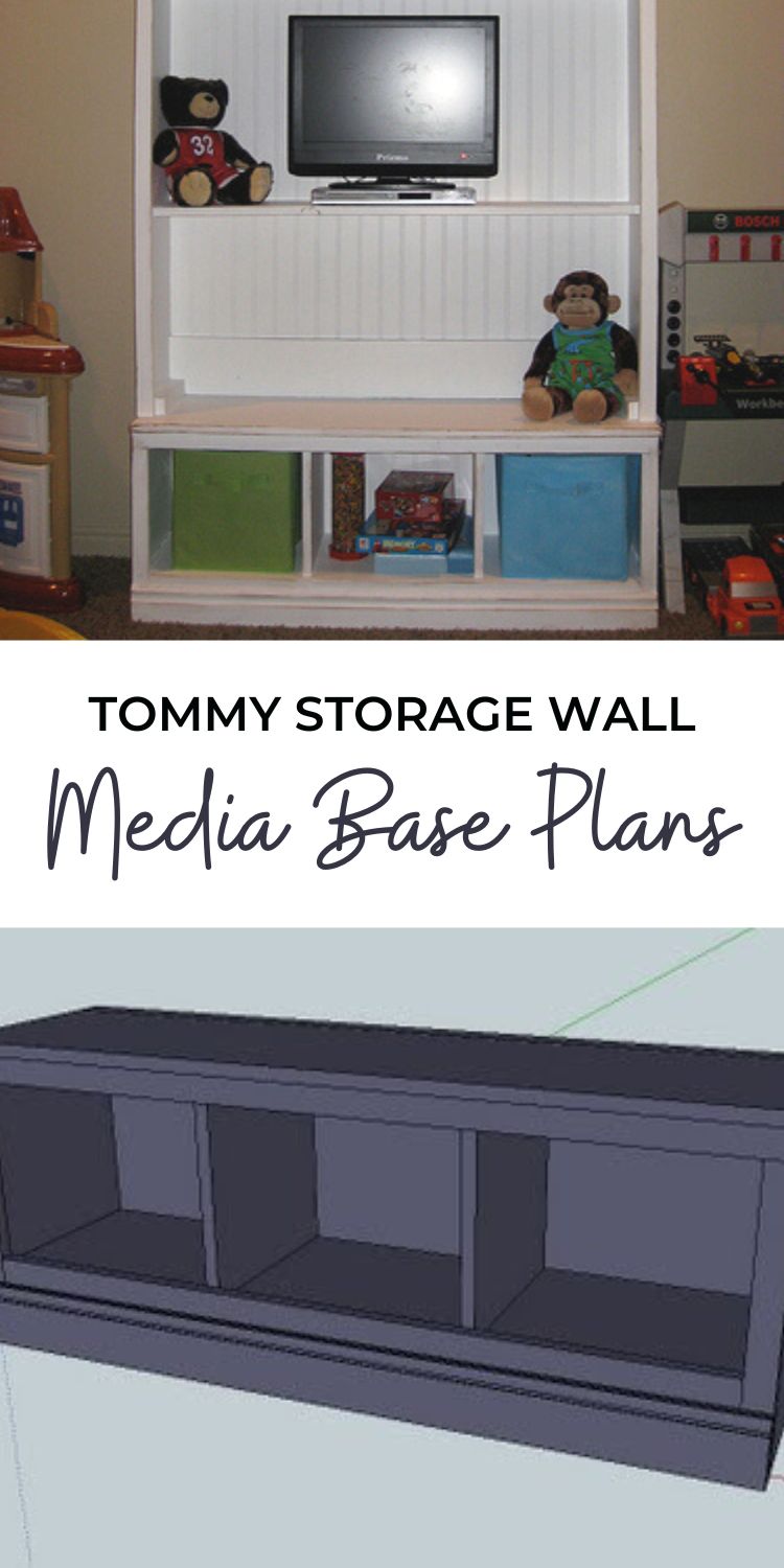 Build the Tommy Storage Wall - Media Base Plans
