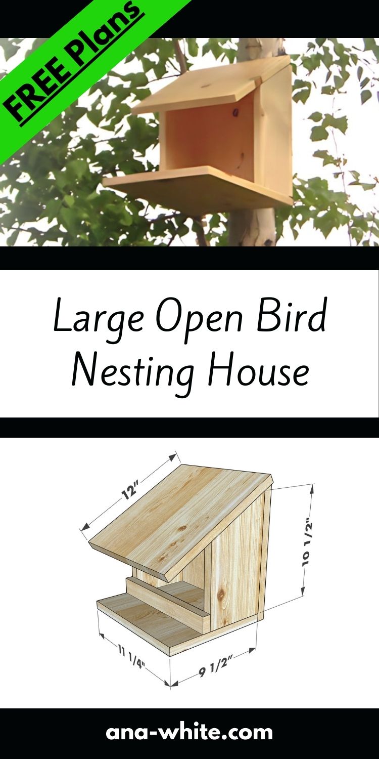 Large Open Bird Nesting House