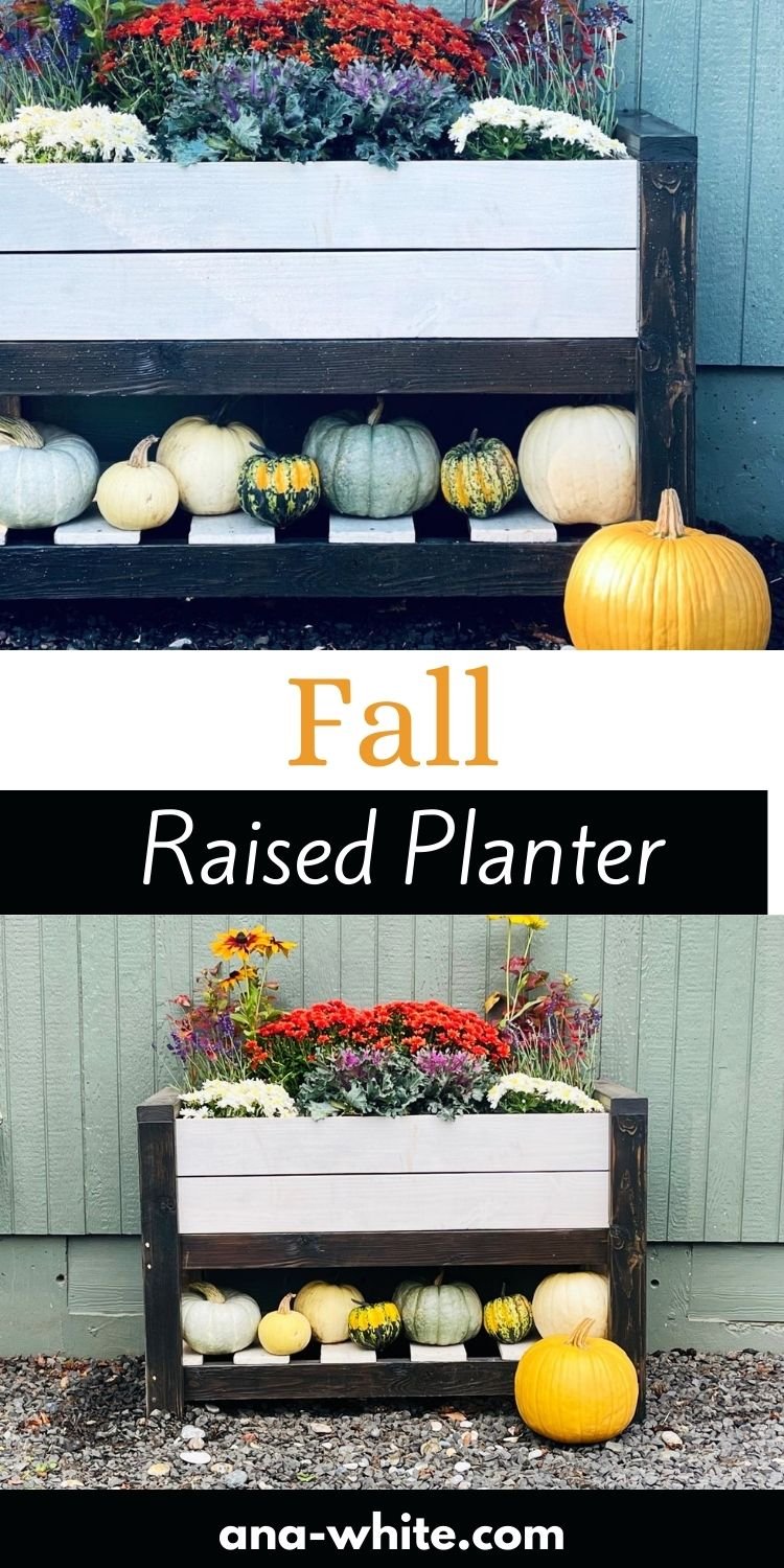 Fall Raised Planter
