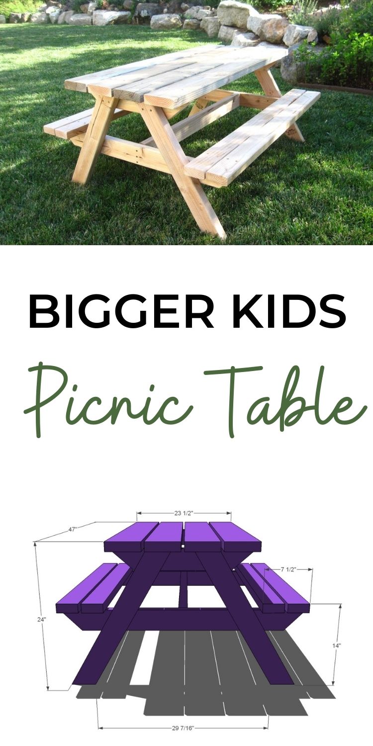 Picnic Table for Bigger Kids 