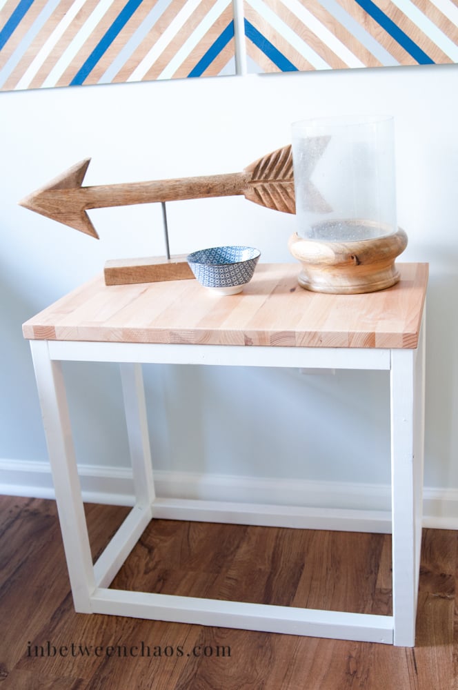 box frame side table free plans