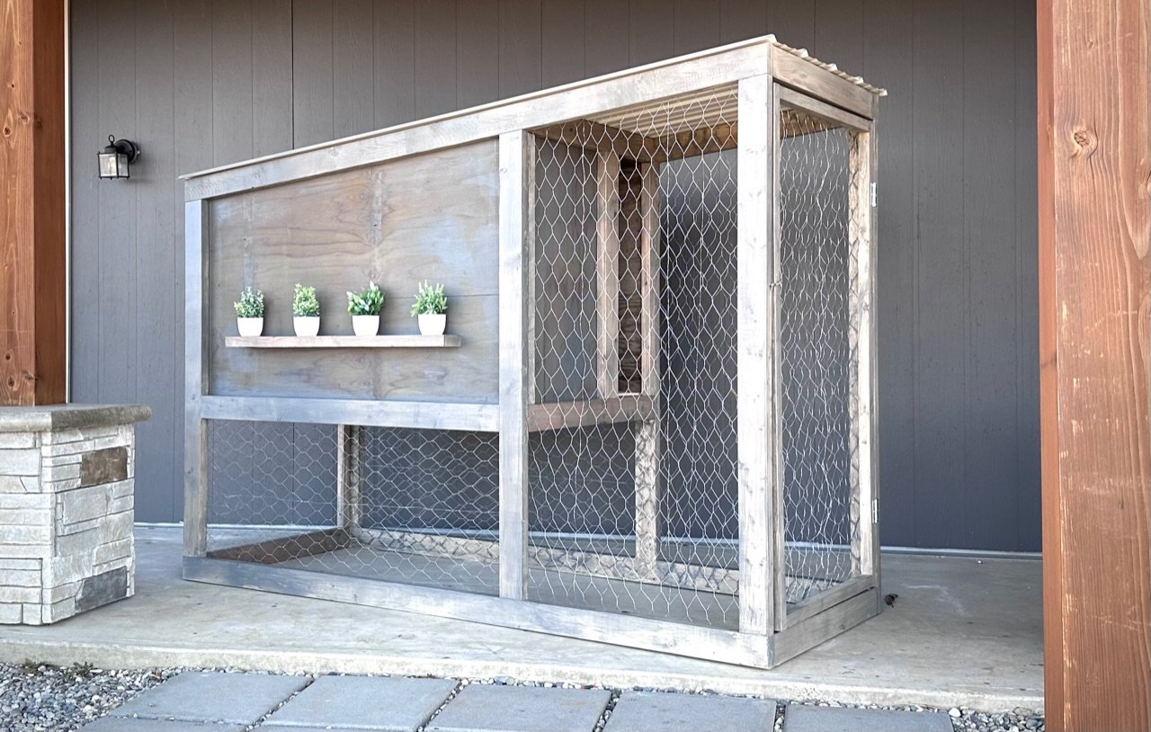 narrow chicken coop modern design