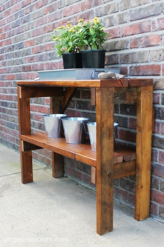 simple garden bench