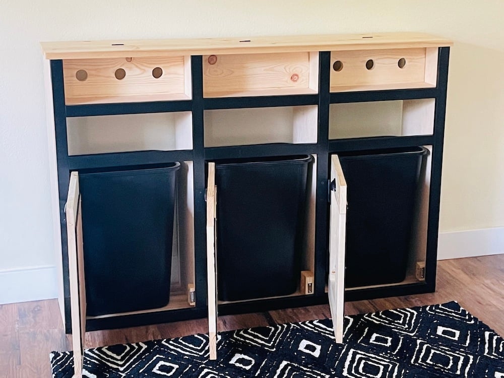 recycling console table