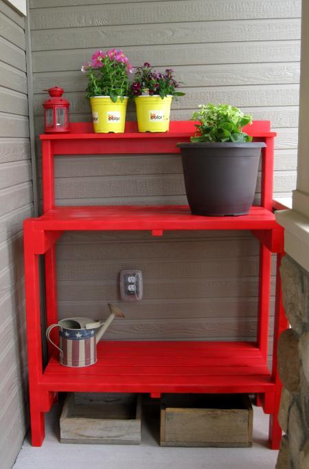 simple potting bench