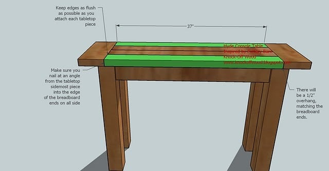 Wood Corner Table Plans Free