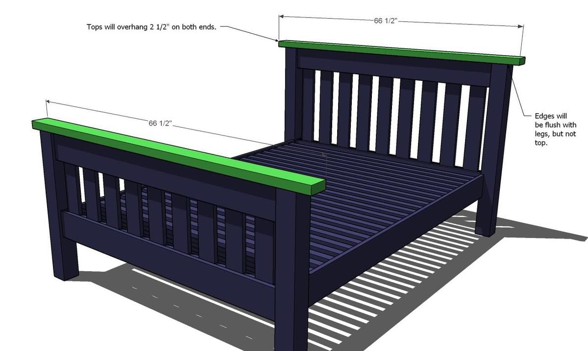 DIY Full Size Bed Plans