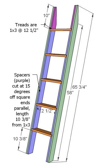 Bunk Bed Ladder Plans