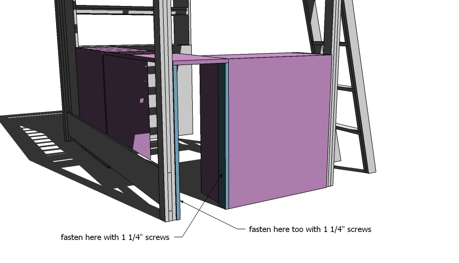 Loft Bed with Desk