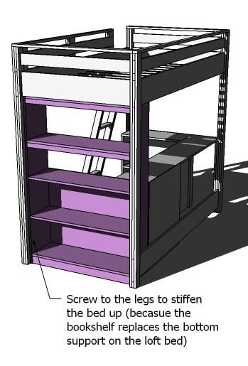 Ana White | Build a What Goes Under the Loft Bed? How About a BIG ...