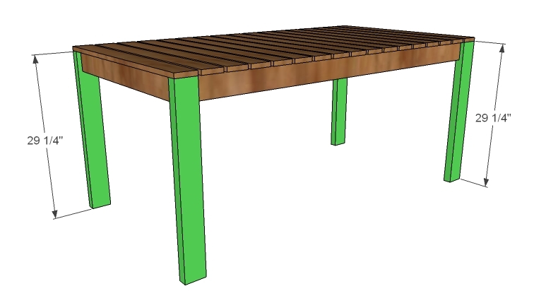 Simple DIY Outdoor Dining Table