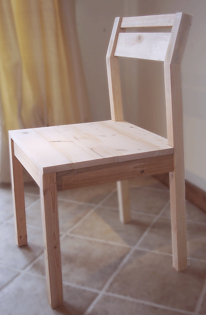 DIY Modern Chair Angle
