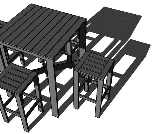 Outdoor Bar Height Tables