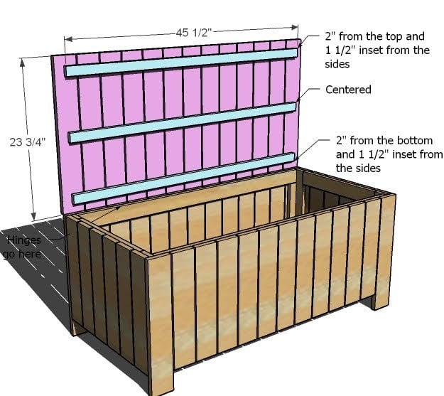 Woodworking plans outdoor storage bench