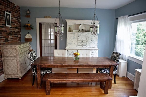 Farmhouse Dining Table Bench Plans