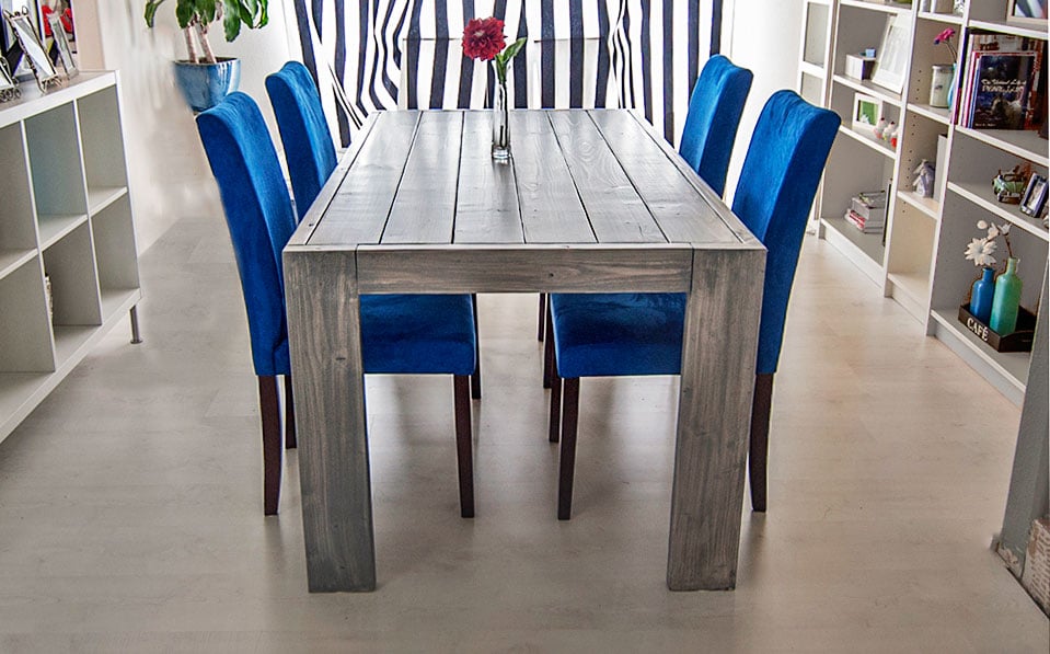 grey modern farm table